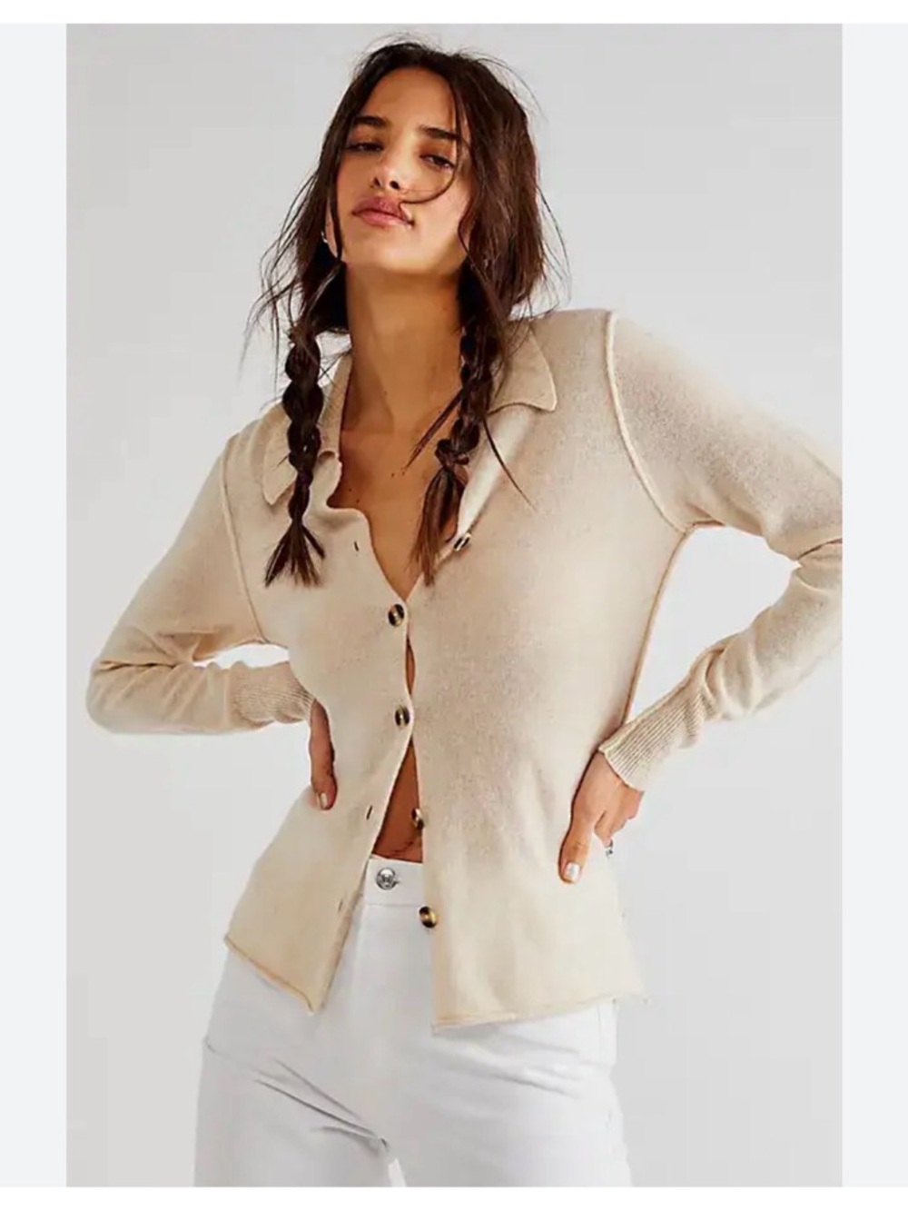 NWOT Free People Paloma Cashmere Cardigan